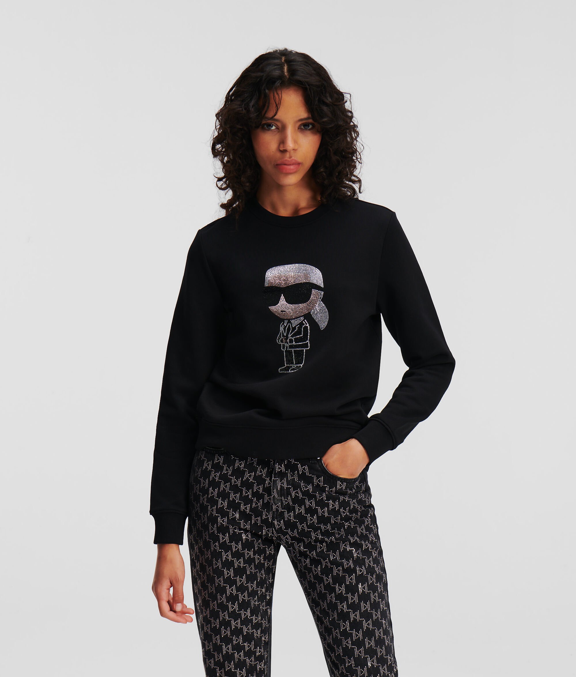 (image for) Unique Advantage KARL IKONIK RHINESTONE KARL SWEATSHIRT